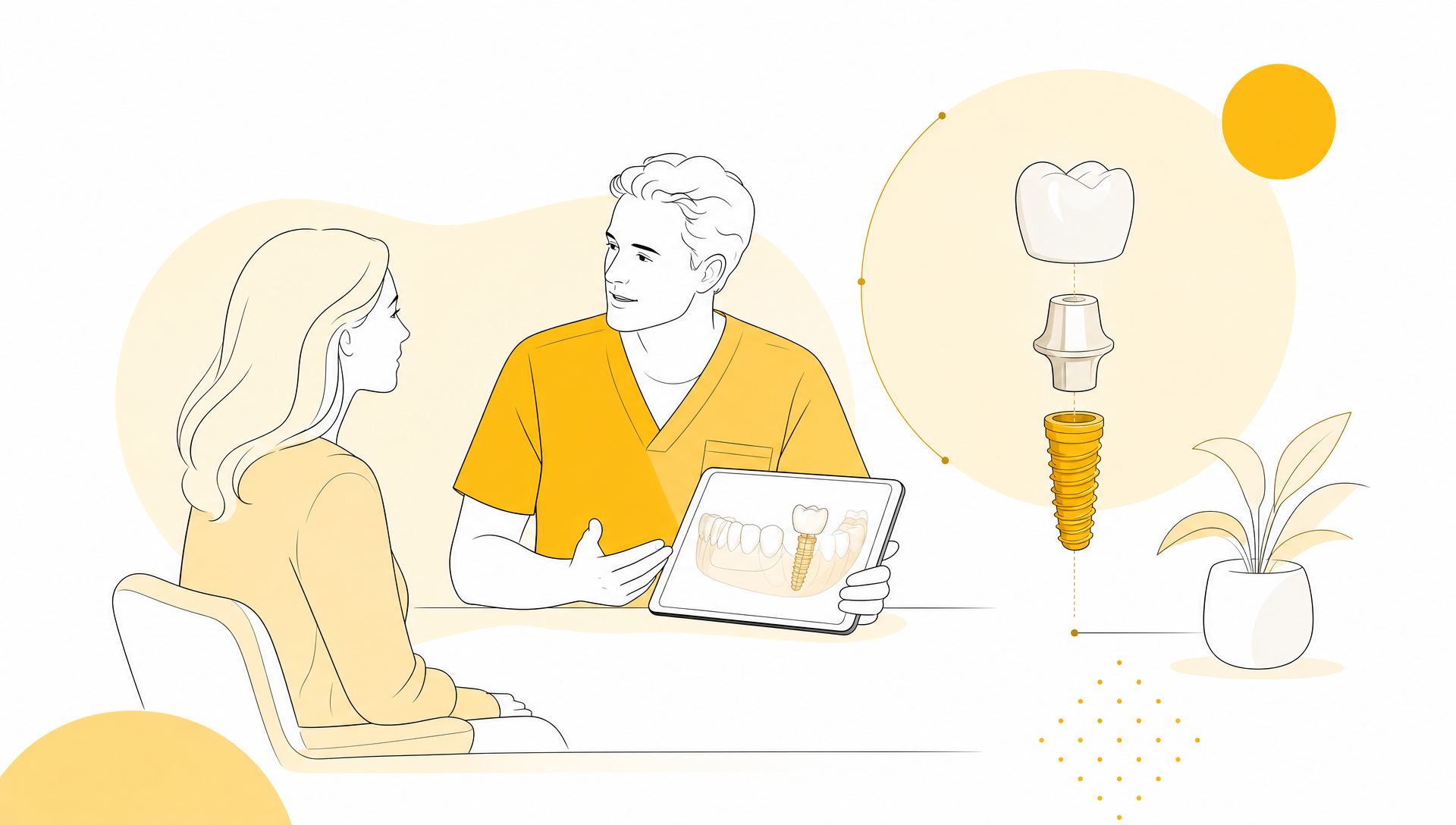 A clean modern dental treatment room with a dental chair, overhead light, organised instruments, and a calm welcoming layout designed for patient comfort.