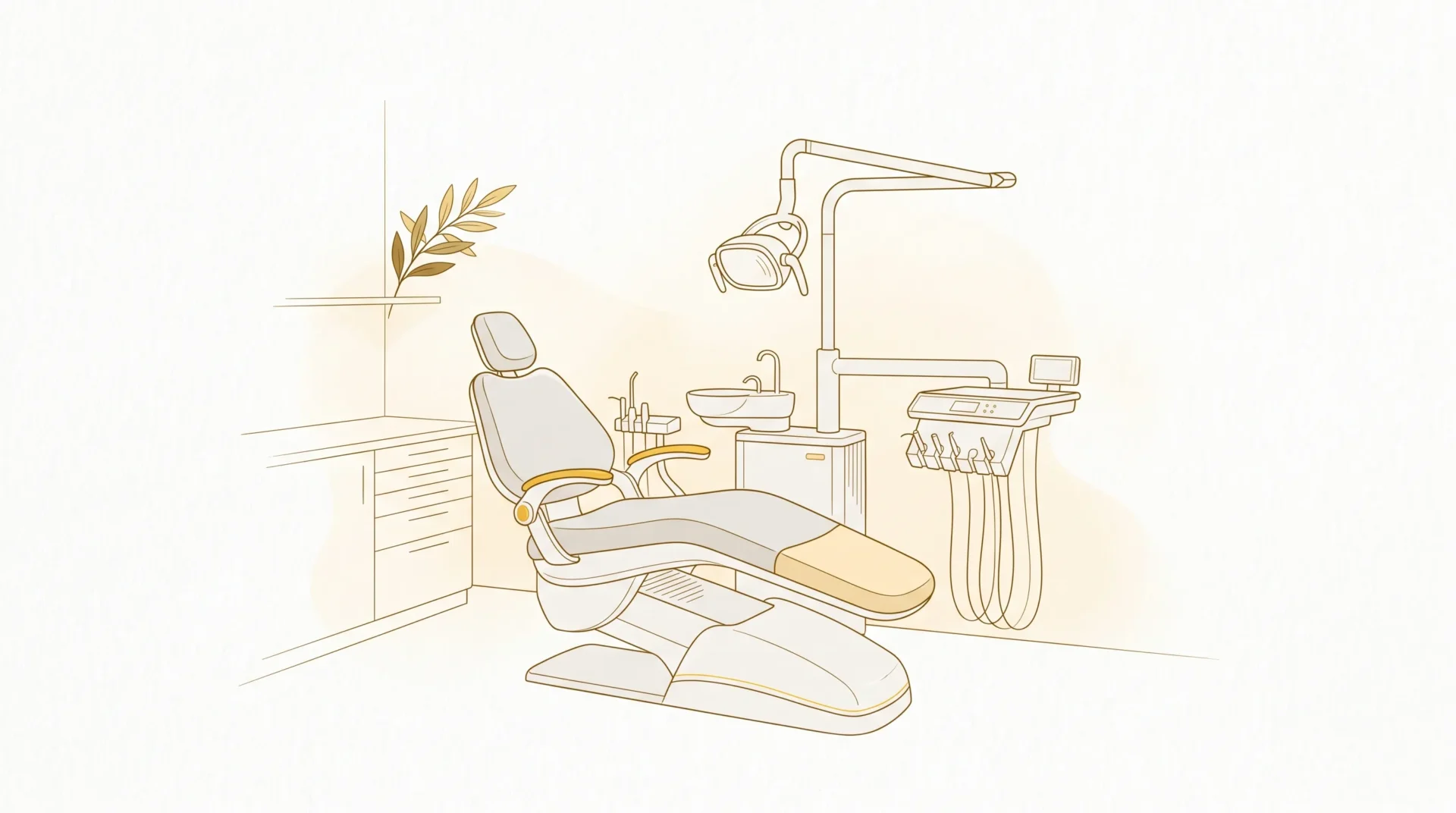 A prepared dental treatment room shows the setting for teeth whitening in Geelong.